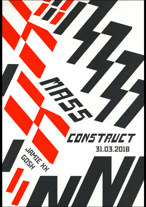 'Mass Construct', Poster for Selfmade Type